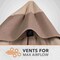 Modern Leisure Monterey Patio Egg Chair Cover, 45 in. L x 42 in. W x 75 in. H, Beige 3109 - alternate 7